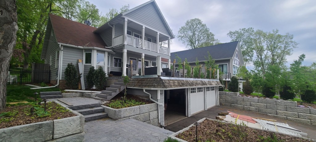 Hillside home with NanaWall on multiple levels