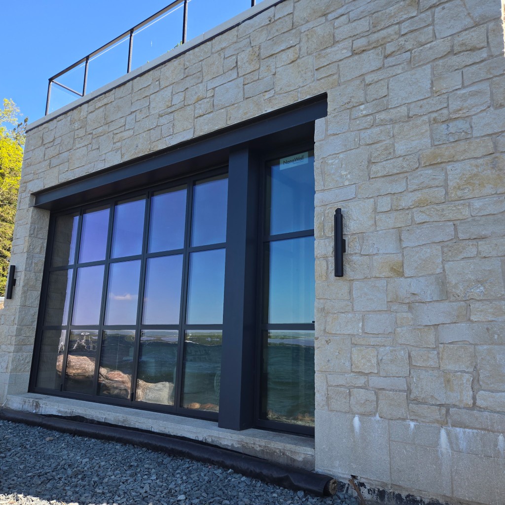 NanaWall in stone facade